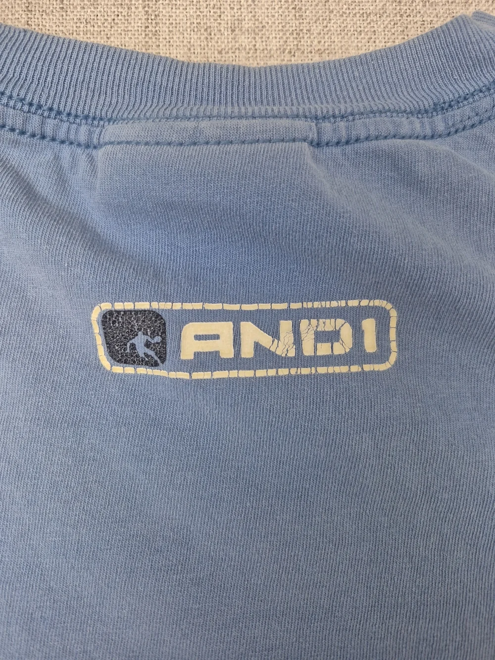 Vintage AND1 The Brand For Ballers T-Shirt Blue Y2K M/L